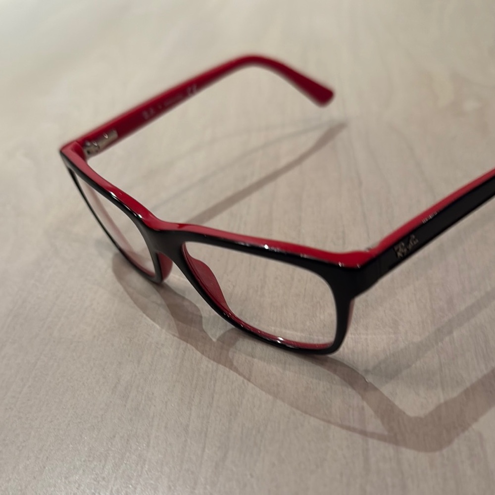 Ray-Ban Red and Black Eyeglasses